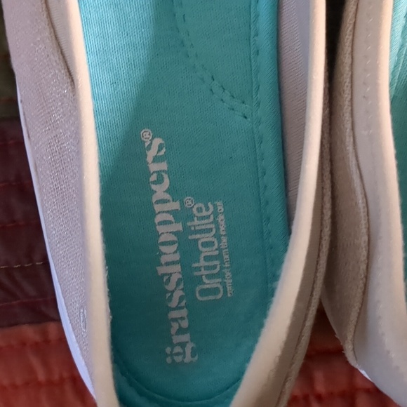 GRASSHOPPERS* linen look mushroom Reveal skimmer flat sneaker shoe sz 8.5 - Picture 10 of 16